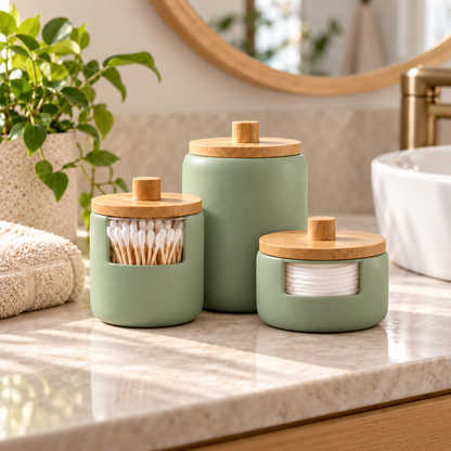 fagfk®Bamboo Bathroom Set