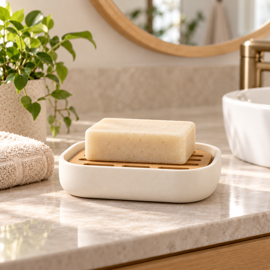 fagfk®Minimalist Bamboo Soap Dish Tray