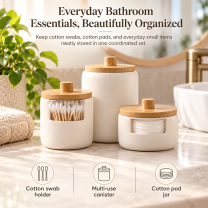 fagfk®Bamboo Bathroom Set