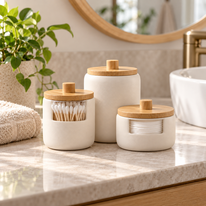 fagfk®Bamboo Bathroom Set
