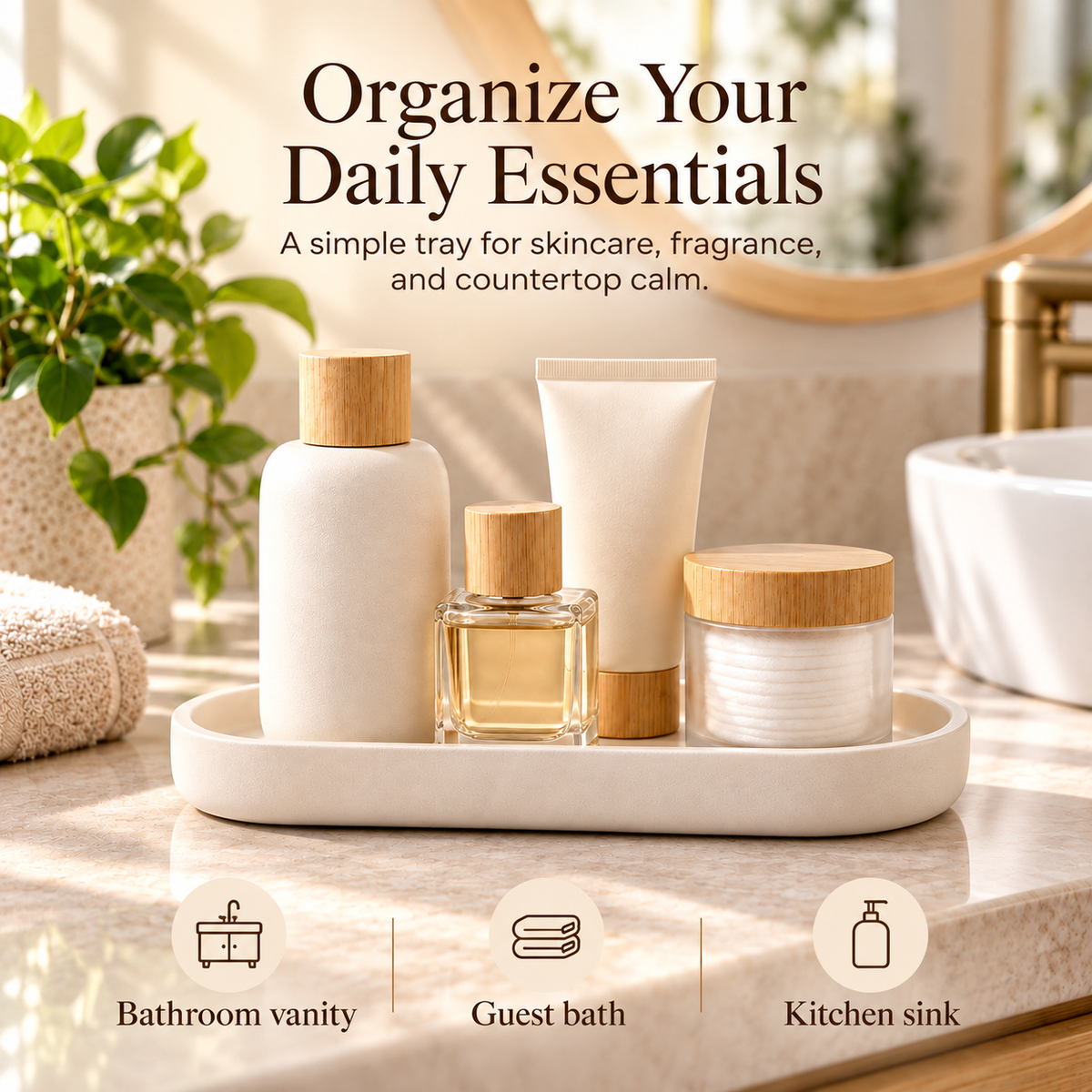 fagfk®Minimalist Countertop Tray