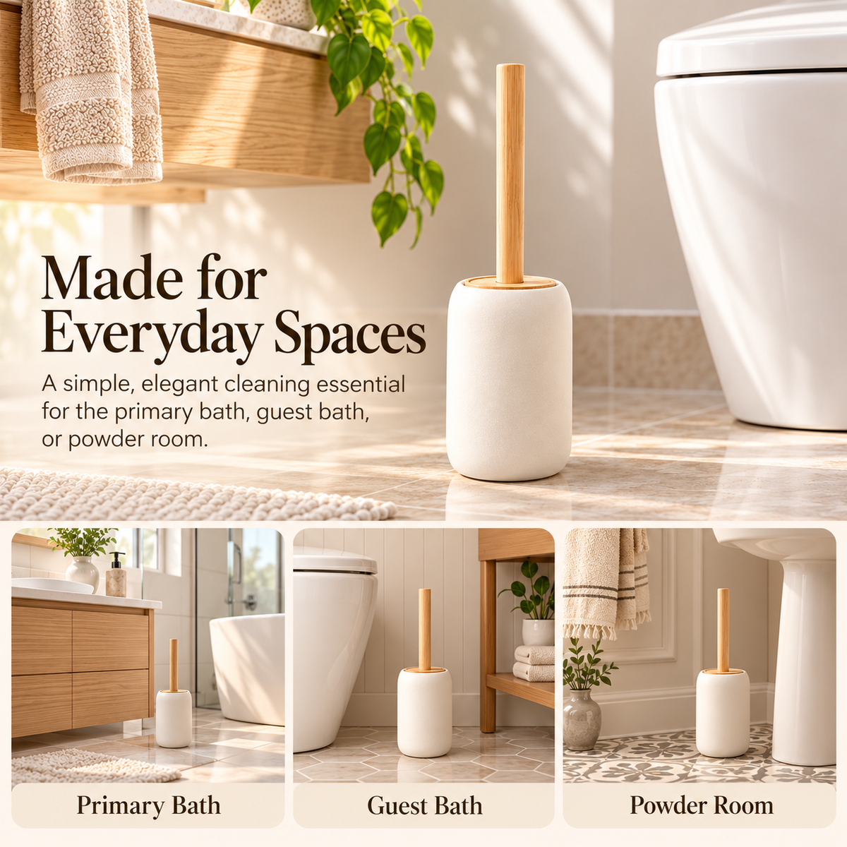 fagfk®Bamboo Toilet Brush